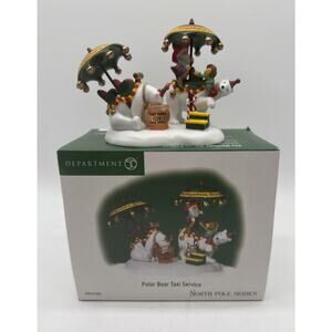 Dept 56 North Pole Series 56-57201 Polar Bear Taxi Service